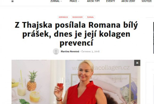 Z Thajska posielala Romana biely prášok, dnes je jej kolagén prevenciou