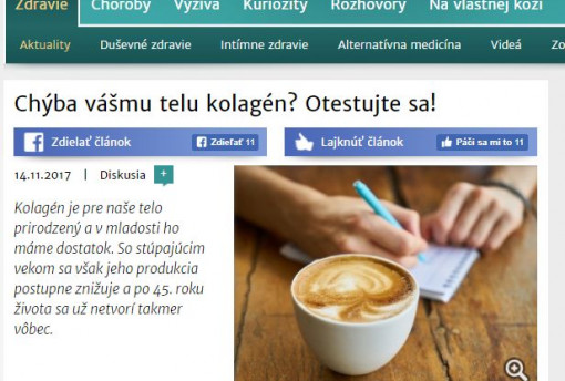 Chýba vášmu telu kolagén? Otestujte sa!